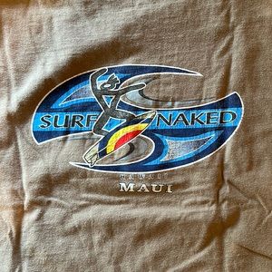 Vintage VTG Surf Naked Hawaii Maui tee
